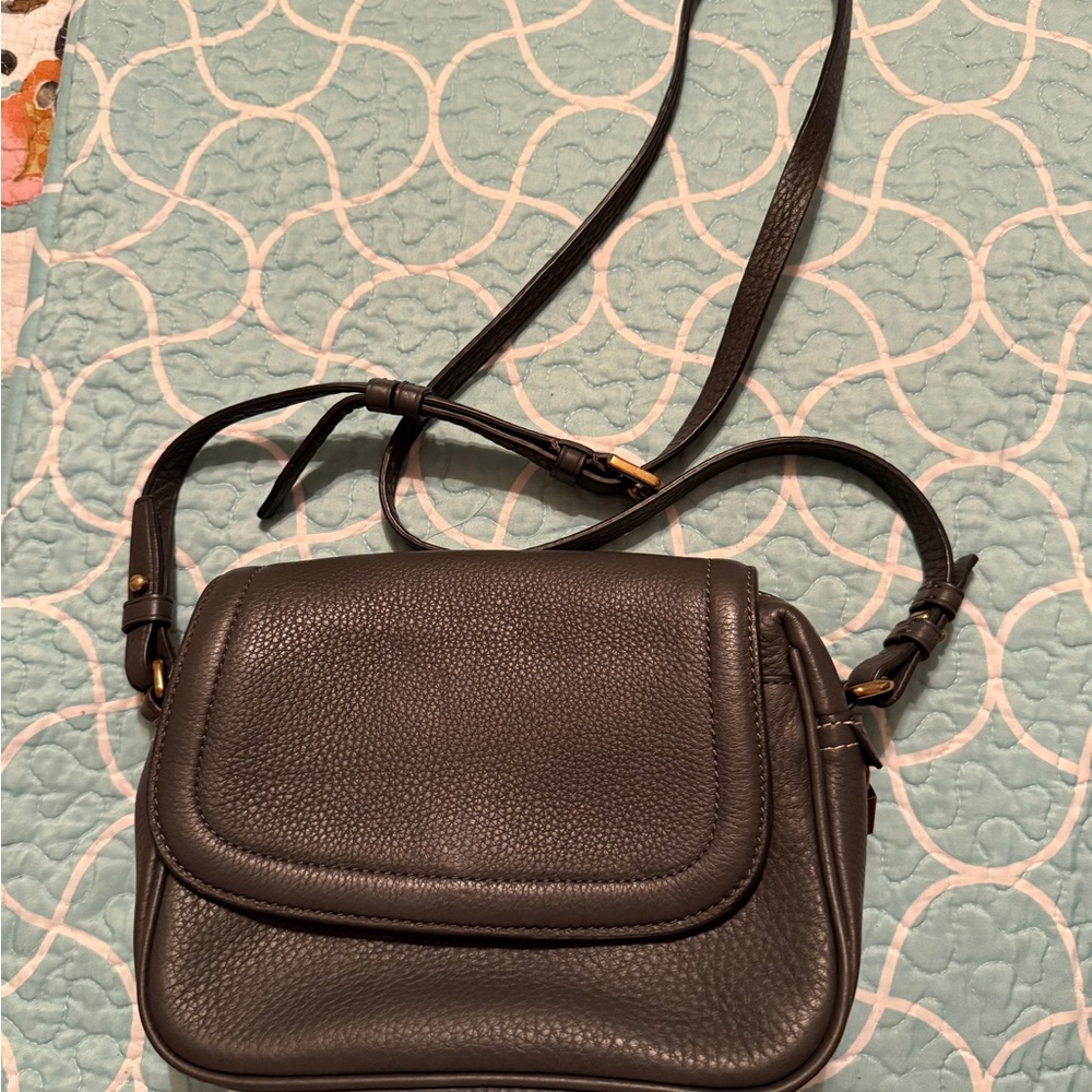 J. Crew Gray Crossbody Bag with Adjustable Strap